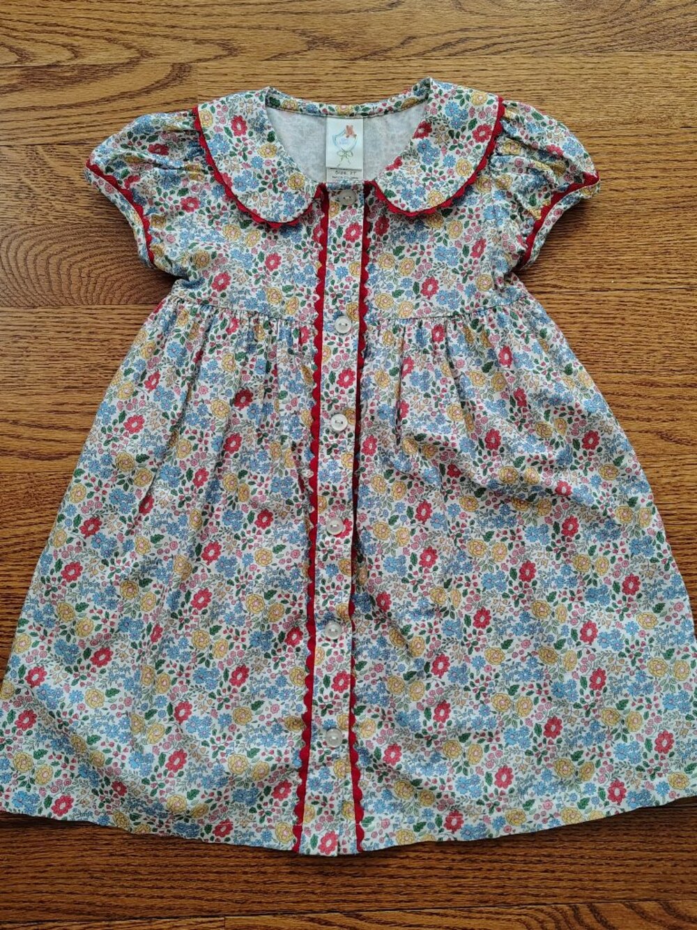 Floral dress with collar - 2T - Love George brand